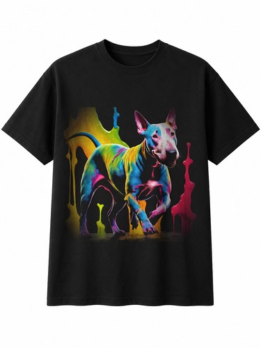 Bull terrier dripping - terrier, dog
