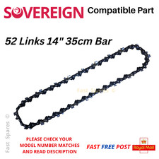 SOVEREIGN A011022  Replacement Chainsaw Chain 35cm 14" Bar 52 Link FAST POST
