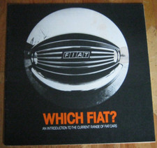 1977 FIAT BROCHURE 20 PAGES