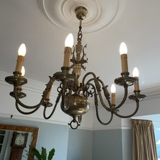 Flemish Brass Electric Ceiling