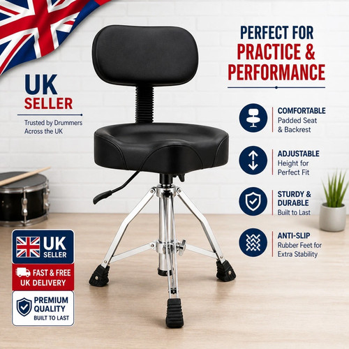 Drum throne with backrest - drum,
