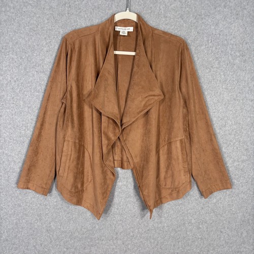 Faux suede moto jacket - faux,