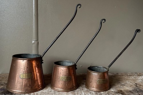 Set antique copper cider - of, 3