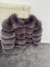 Fox Fur Coat Size XL Real Fur