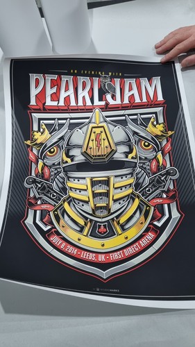 Pearl jam poster leeds 2014 - jam,