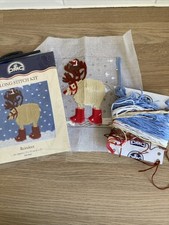 DMC Long Stitch Kit “REINDEER” 15 x 15cm USED