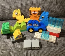 Lego Duplo Bundle Inc Safari Animals, Car, As In Photo.  27 Pieces.