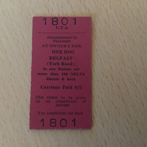 Irish railway ticket - , (