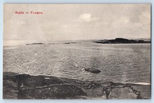 Bergen Norway Postcard Rakke Fr. Vaern Beach View c1910 Antique Posted