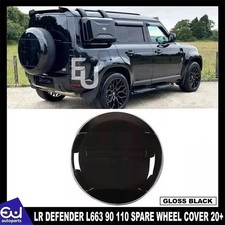 FOR LAND ROVER DEFENDER L663 90 110 130 2020+ SPARE WHEEL COVER GLOSS BLACK