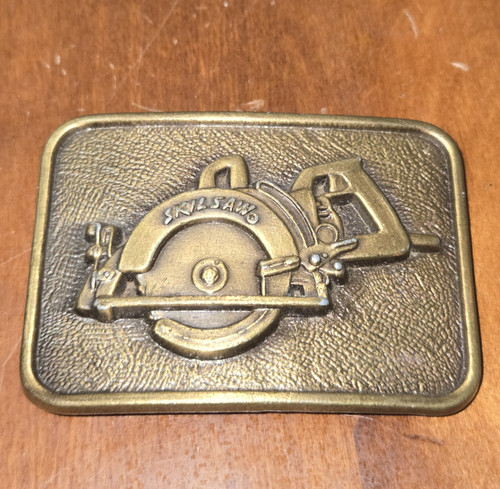Vintage brass skilsaw belt - skilsaw,