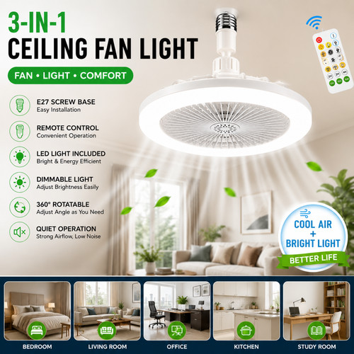 3in1 ceiling fan with - ceiling, led
