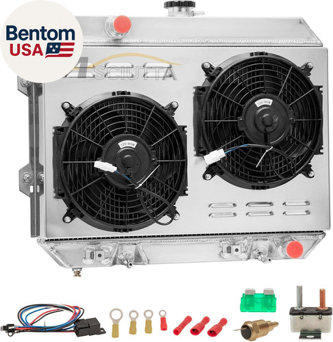 Row aluminum radiator - row, for