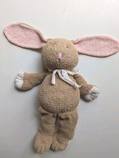 The Manhattan Toy Company Brown/Pink Inside Ears Bunny Rabbit Soft Toy