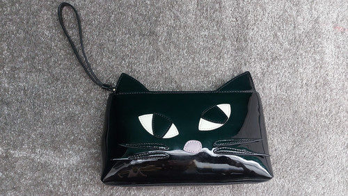 Lulu guinness black cat - guinness, patent