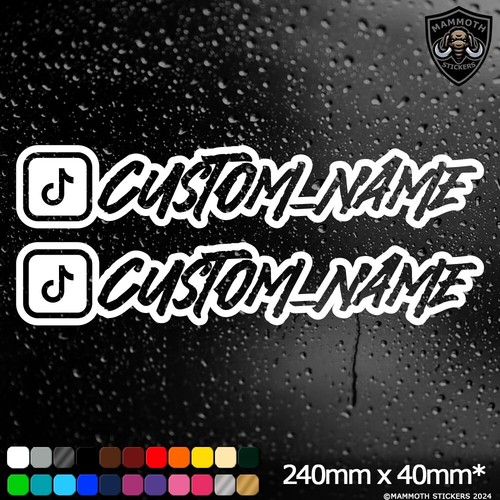 Custom tiktok stickers - 2x,