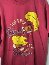 1998 Speedy Gonzales Too Much Fiesta I need A Siesta Sleep Shirt BL1635