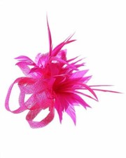 Women's Flower Feather Clip Fascinator Hat Wedding Ladies Day Races Royal Ascot