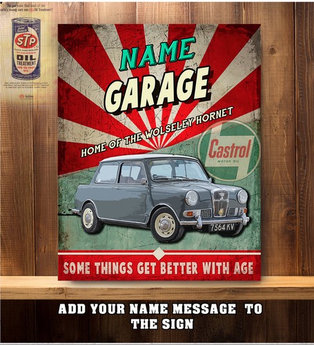 Personalised wolseley hornet - personalised,