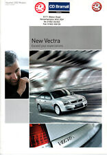 Vauxhall Vectra 2003 Models Edition 1 UK Sales Brochure includes SRi & Irmscher 