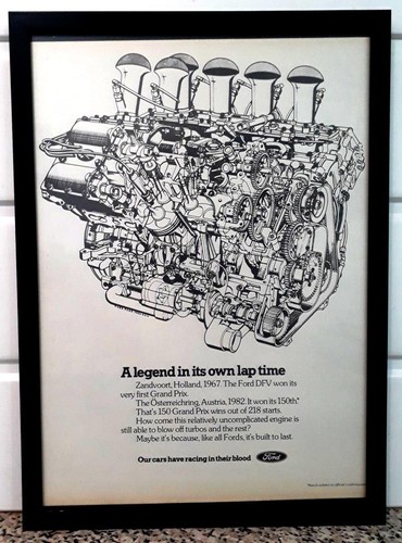 Framed original classic car - original,