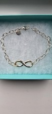 Tiffany & Co. Silver Infinity Bracelet 925 Sterling Silver