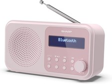 SHARP DR-P420(PK) Tokyo Portable Digital Radio – Bluetooth 5.0, DAB+/FM, Comp