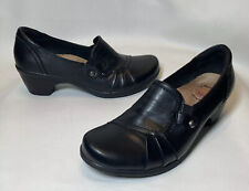 Earth Spirit Sz 6.5 Shoes Classics Womens Slip On Black Leather Pumps