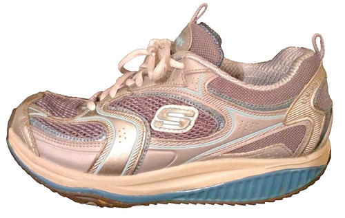 Skechers silver and - silver, blue