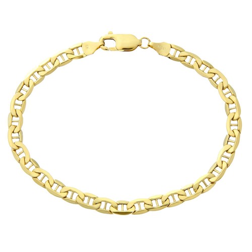 9ct yellow gold - gold, anchor