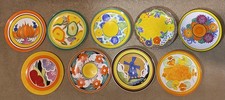 ClariceCliff/Wedgwood - A Zest For Colour Plate Collection, Set Of 8 Plates
