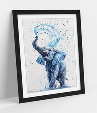 ELEPHANT BLUE WATERCOLOUR