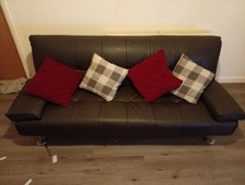 Brown Leather Sofa Bed