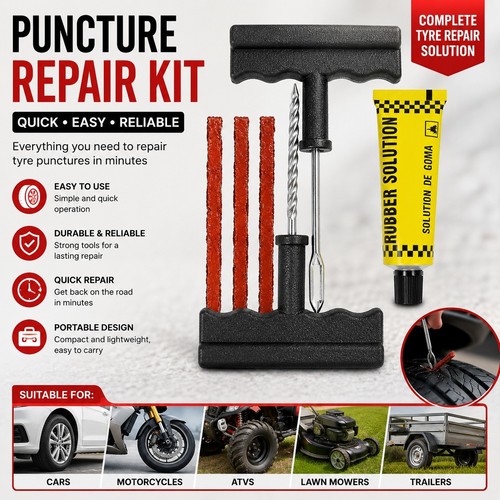 Tyre puncture repair - puncture, for