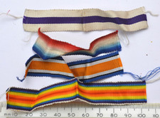 WW1 Miniature Medal Ribbons ~ Military Cross, Mons Star , BWM & Victory