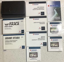 2010 SUZUKI GRAND VITARA OWNERS MANUAL OPERATORS USER GUIDE