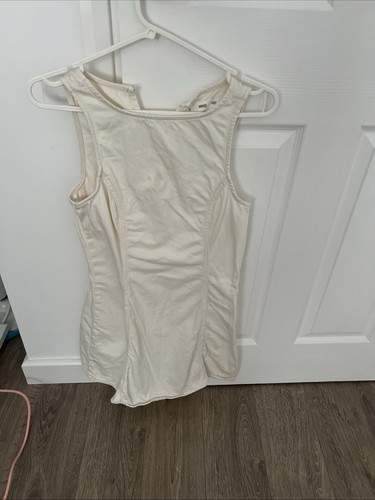 White denim mango - white, dress