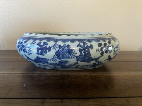 Vintage chinese fish bowl - fish,
