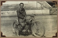Antique vintage speedway race motorcycle J.A.P photograph original 30s 40s #41