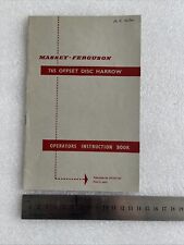 Massey Ferguson Original 765 Offset Disc Harrow Instruction Manual/Book