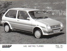 MG Metro Turbo Original black & white Press Photo Pub. No. 1056/C6