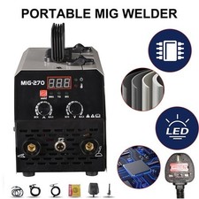3 IN 1 MIG WELDER INVERTER 270A DC MMA GASLESS TIG ARC MIG WELDING MACHINE 220V