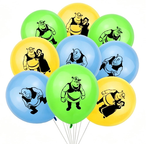 Shrek balloon birthday - balloon, party