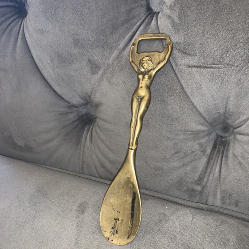 Vintage brass nude - brass,
