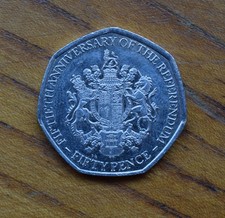 2017 50p fifty - pence, coin