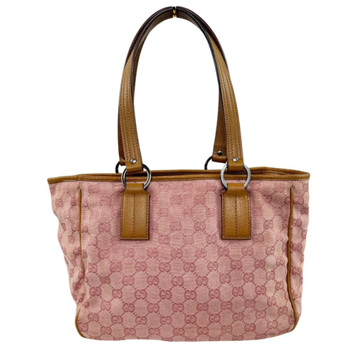 Gucci pink canvas tote - gg,