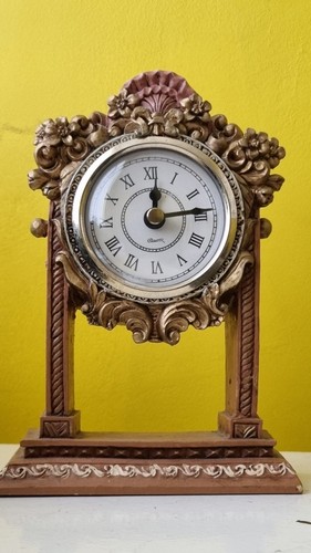 Wooden table clock - wooden,
