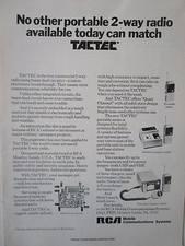 3/1973 PUB RCA MOBILE COMMUNICATIONS SYSTEMS TACTEC RADIO UHF VHF ORIGINAL AD
