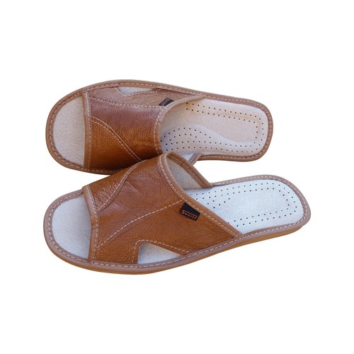 Men leather slippers - men's,