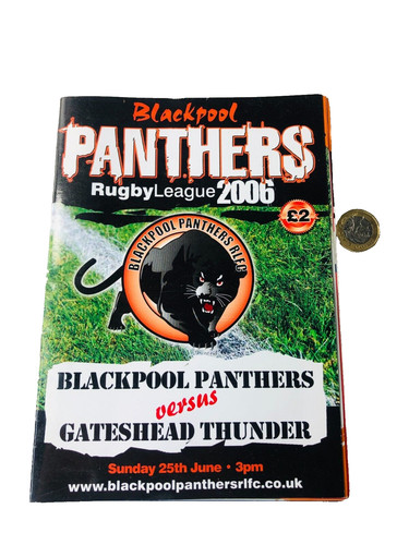 Rugby programme blackpool - rugby,